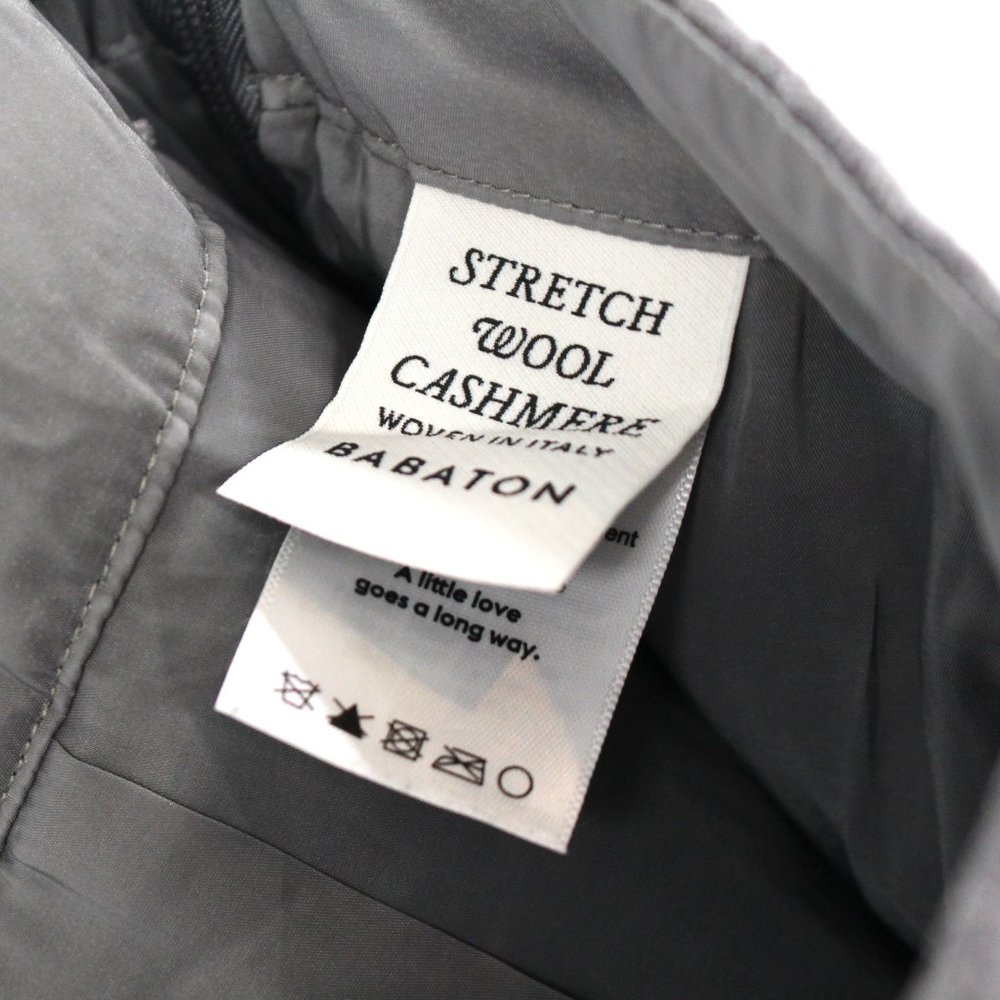Aritzia Babaton Cohen Grey Wool Cashmere Dress Pants 6 Stretch Straight Leg S - Picture 8 of 8